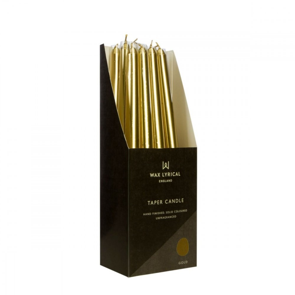 Классическая свеча Wax Lyrical 25 см золото  