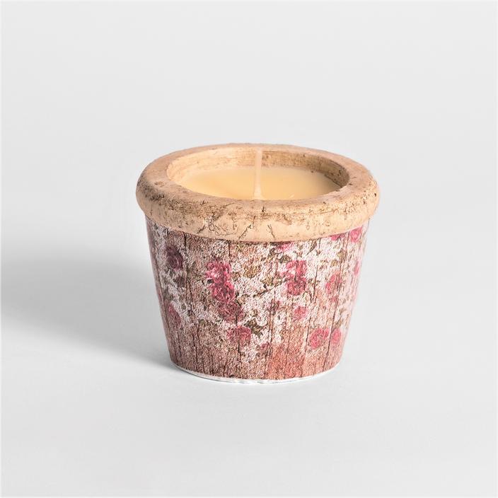 Винтажная роза St Eval candle ароматическая свеча в керамике мал.  