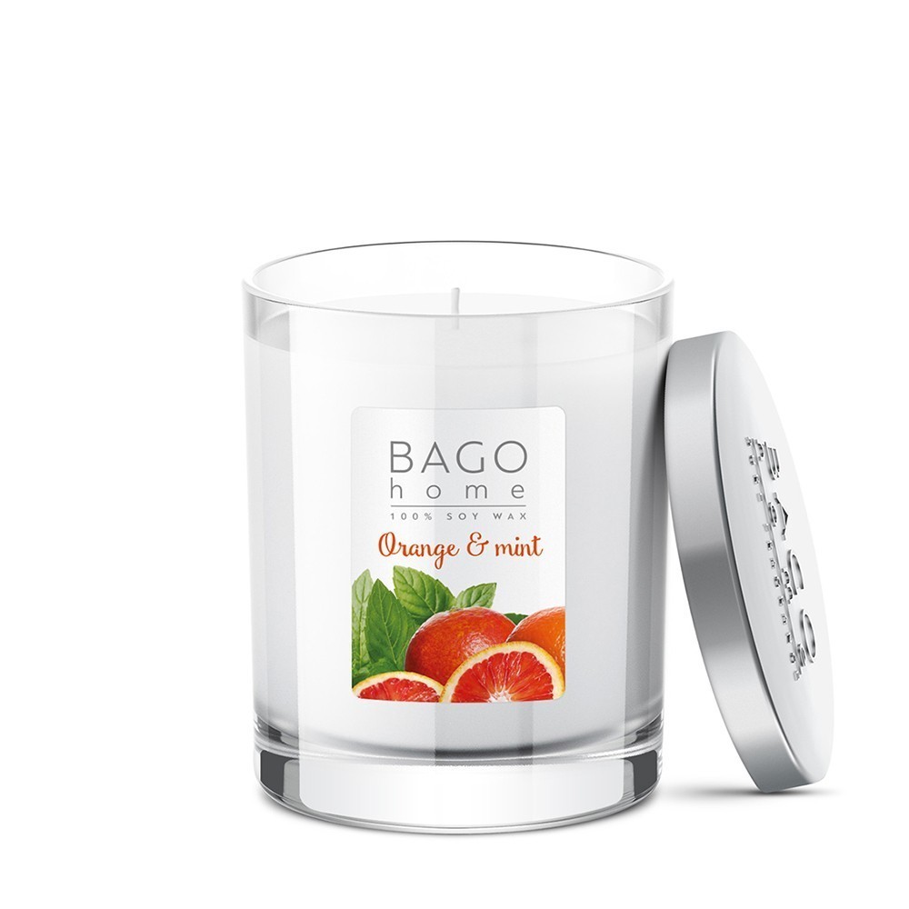 Апельсин с мятой BAGO home ароматическая свеча  