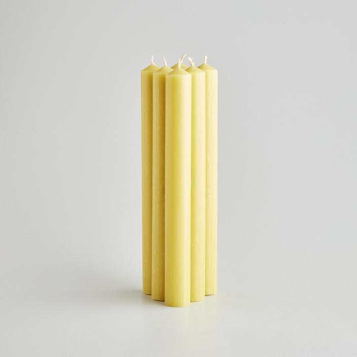Классические свечи St Eval candle 20 см золотые набор 6 шт  