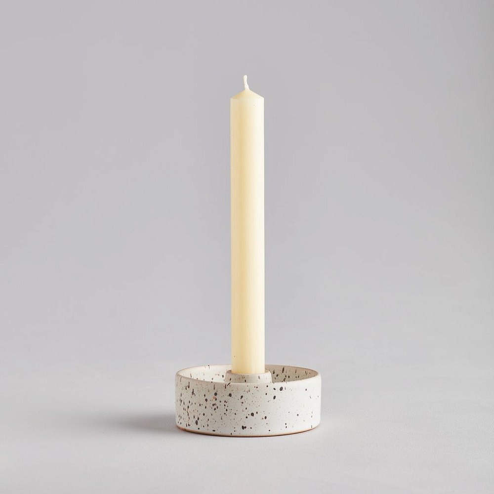 Тарелка с подсвечником St Eval candle крапчатая  