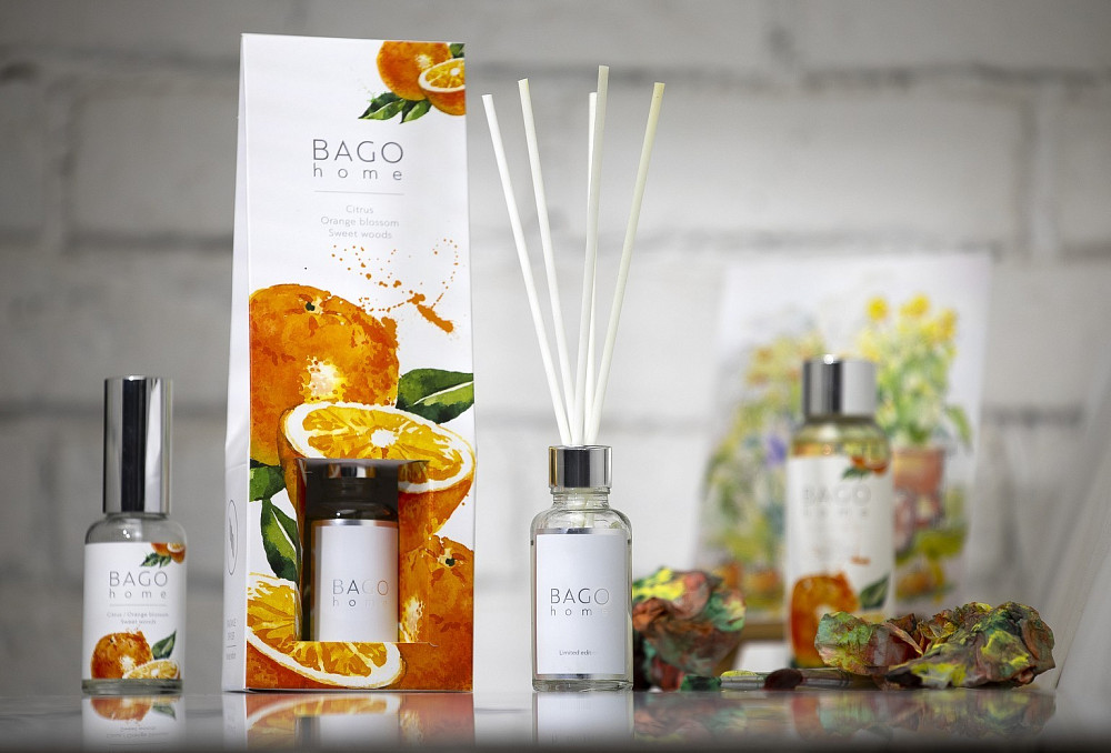 Сочный апельсин BAGO home ароматический диффузор 30 мл  