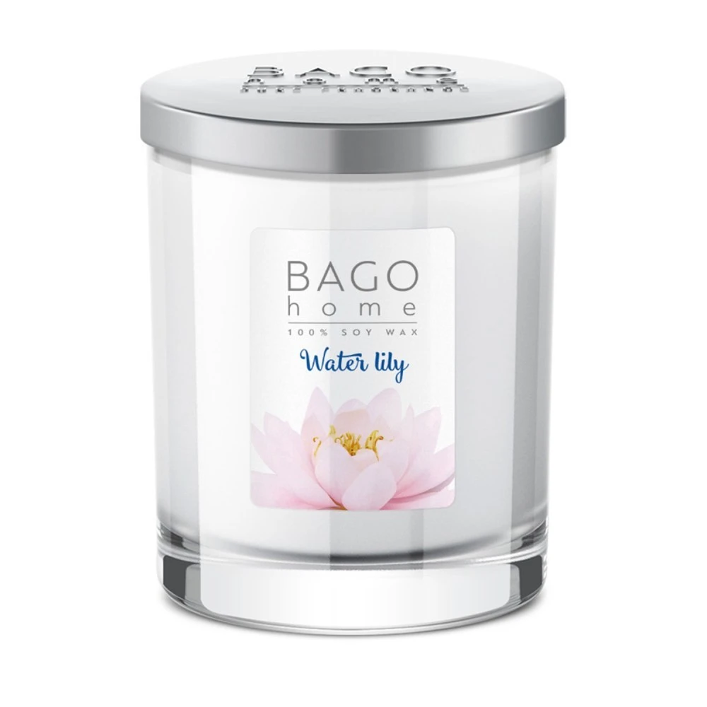 Водяная лилия BAGO home ароматическая свеча 132 г  