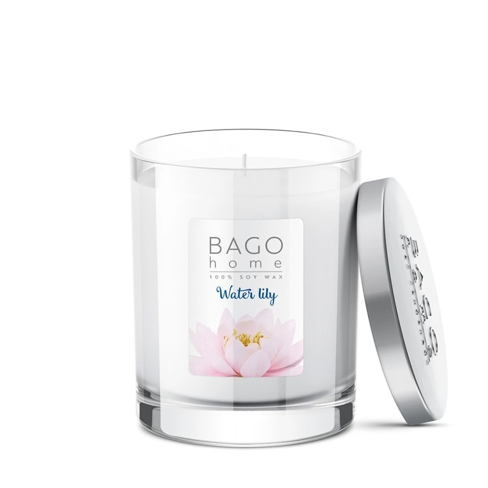 Водяная лилия BAGO home ароматическая свеча 132 г  