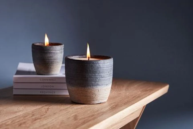 Морская вода St Eval candle ароматическая свеча в керамике мал.  